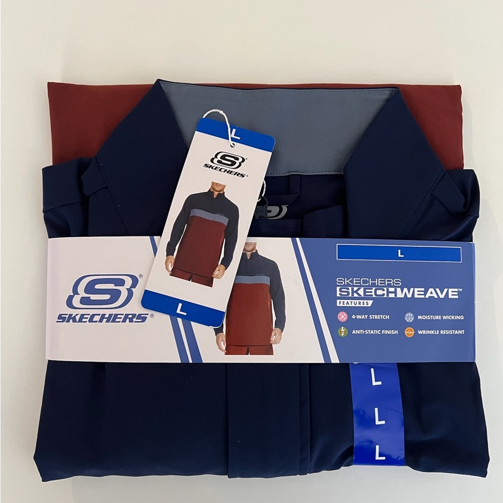 Sketchers pullover long sleeve light jacket size large